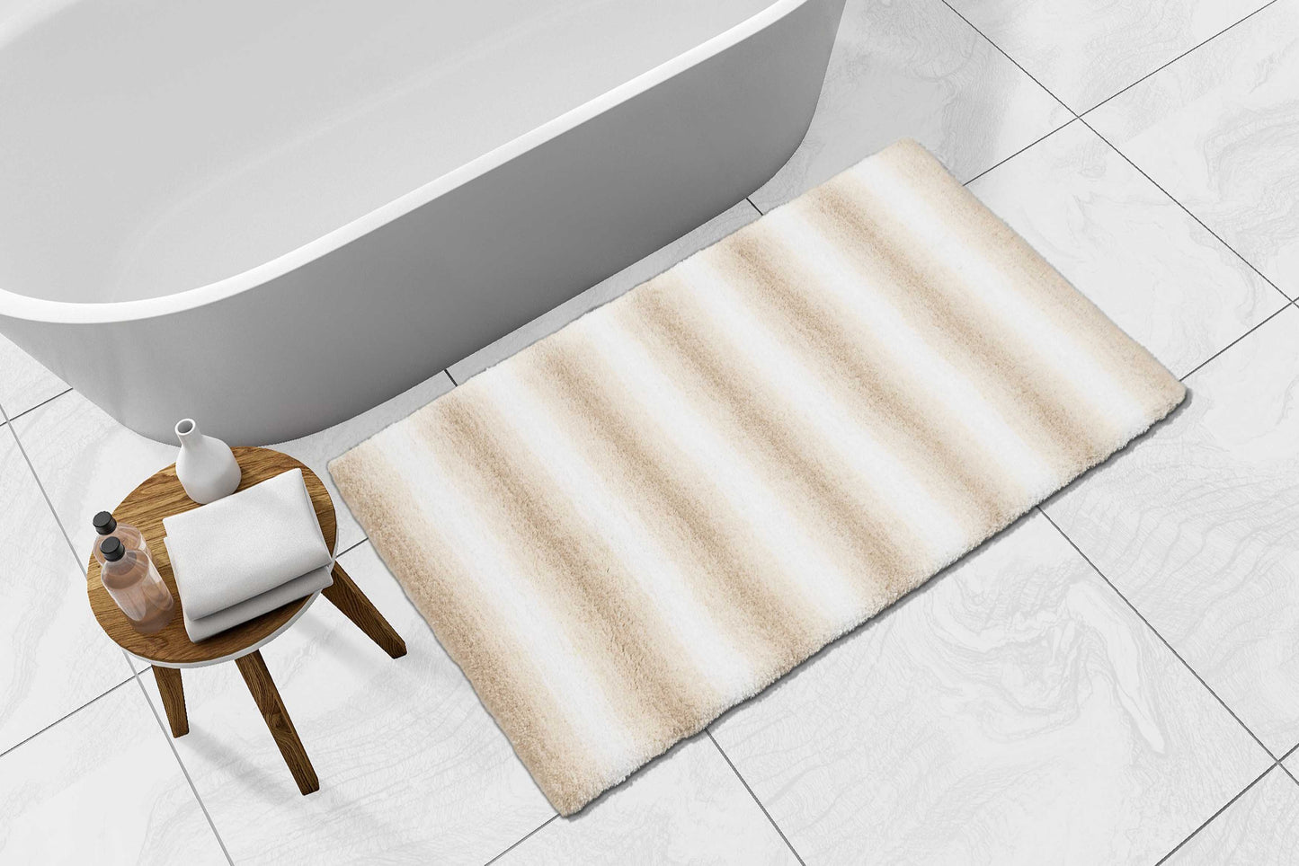 Oceanic Trilon Bath Rug Collection, Deep Sea