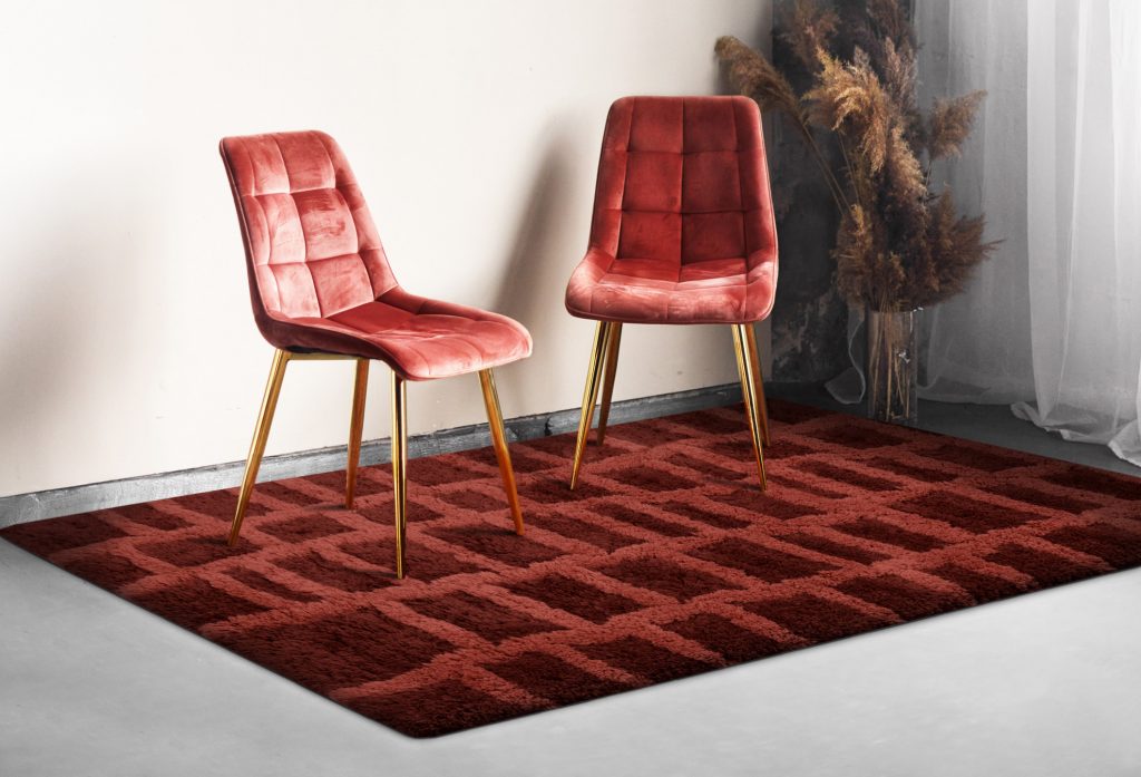 Windsor Tufted Polyester Shag Collection, Cobblestone