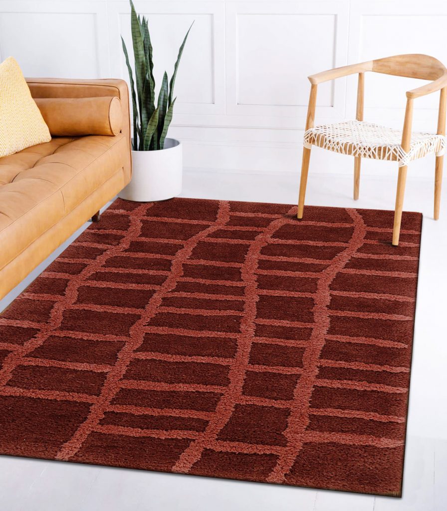 Windsor Tufted Polyester Shag Collection, Cobblestone