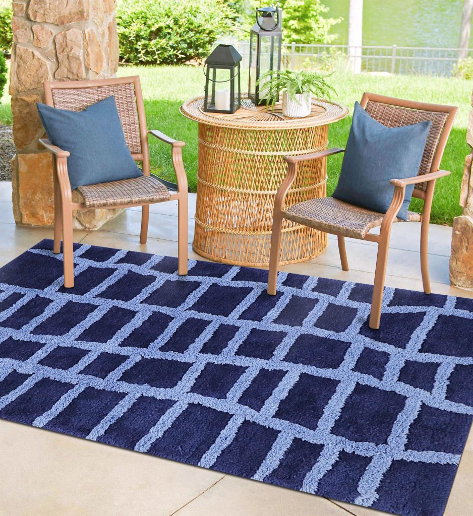 Windsor Tufted Polyester Shag Collection, Cobblestone