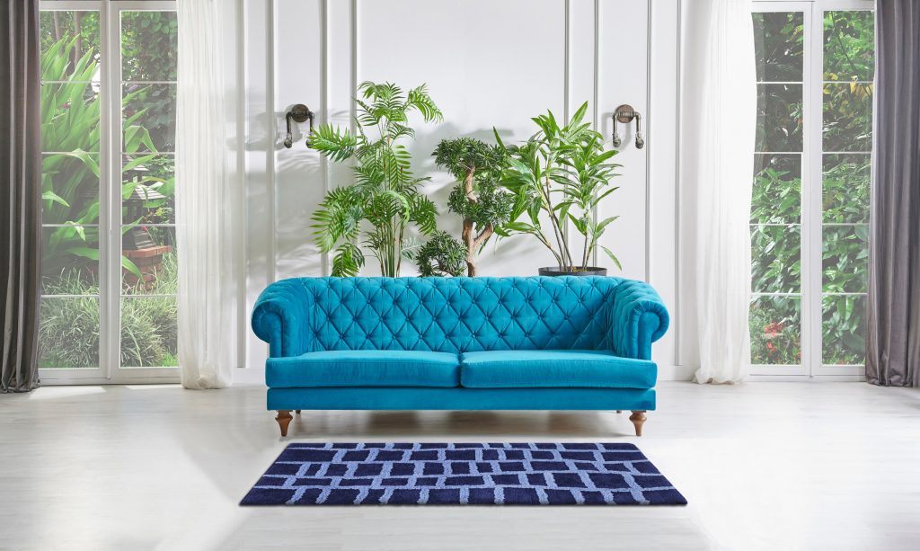 Windsor Tufted Polyester Shag Collection, Cobblestone