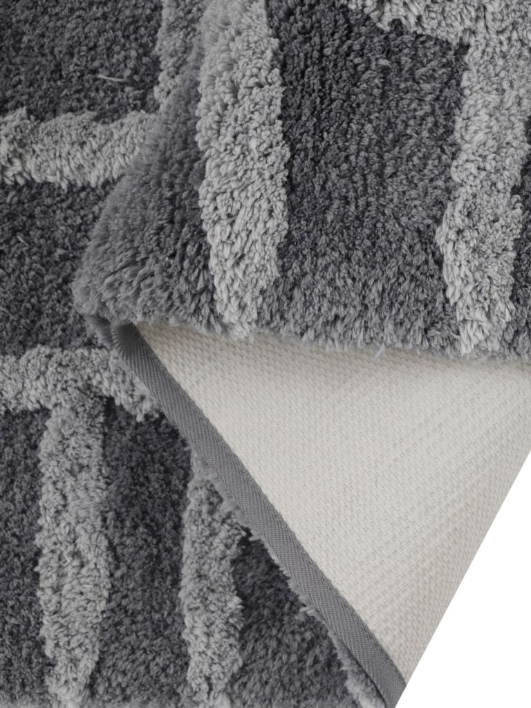 Windsor Tufted Polyester Shag Collection, Cobblestone