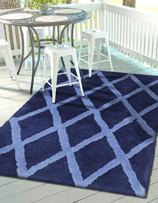 Windsor Tufted Polyester Shag Collection, Noble Diamond