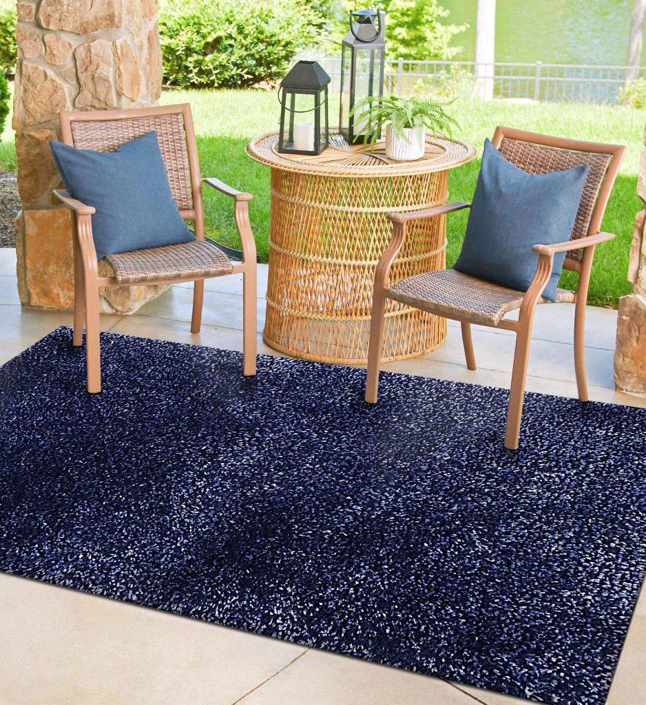 Windsor Tufted Polyester Shag Collection, Royal Plush