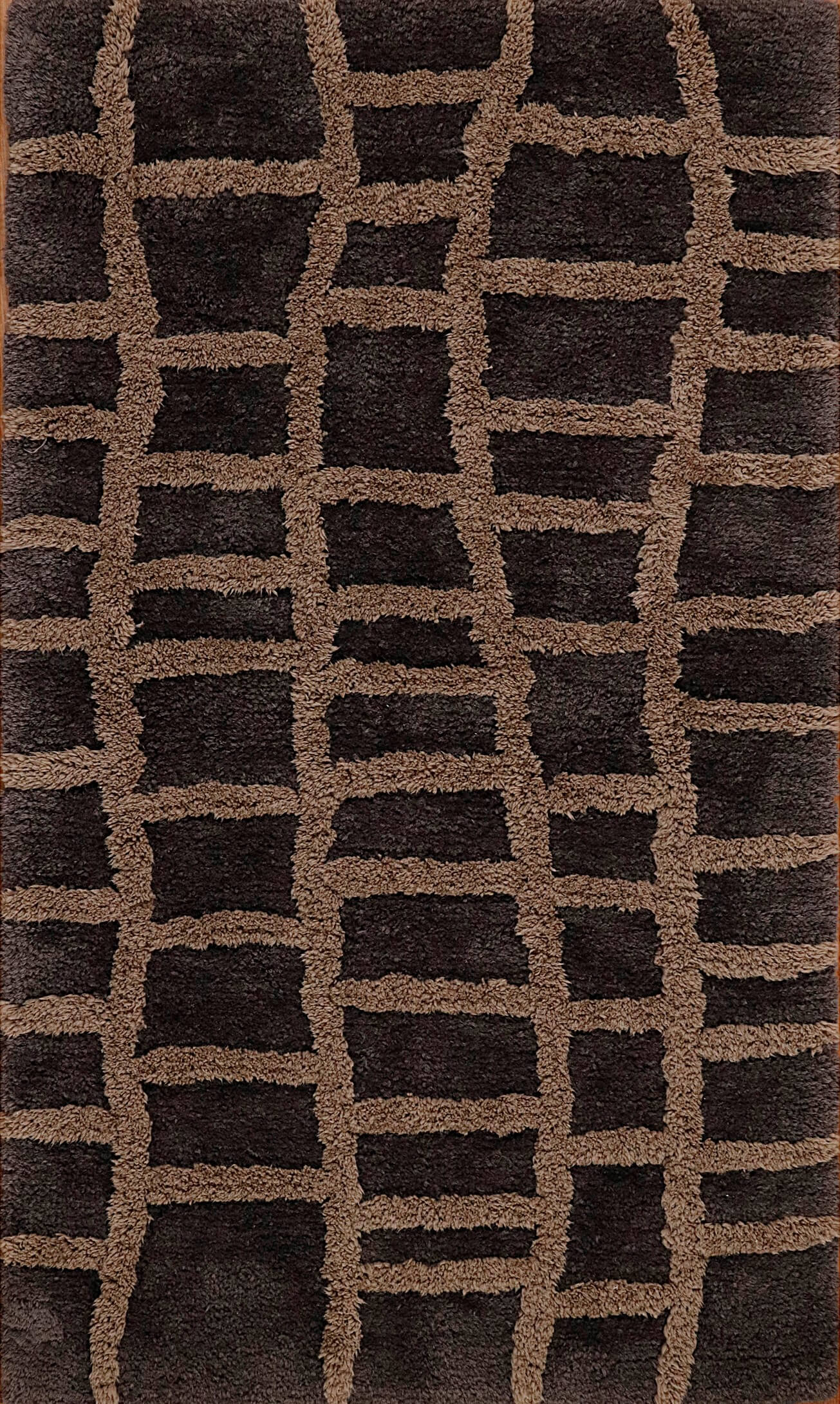 Windsor Tufted Polyester Shag Collection, Cobblestone