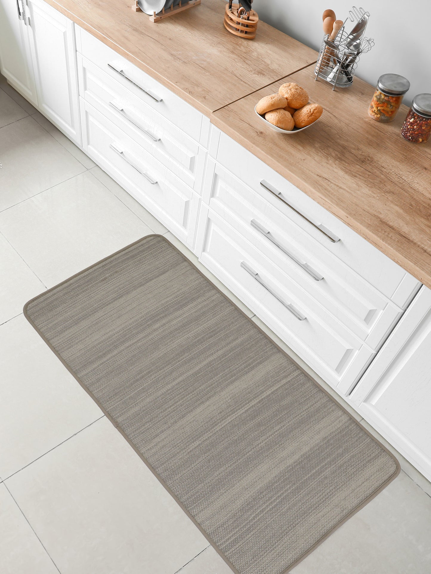 Prestige Anti-fatigue Kitchen Mat Collection, Monochromatic