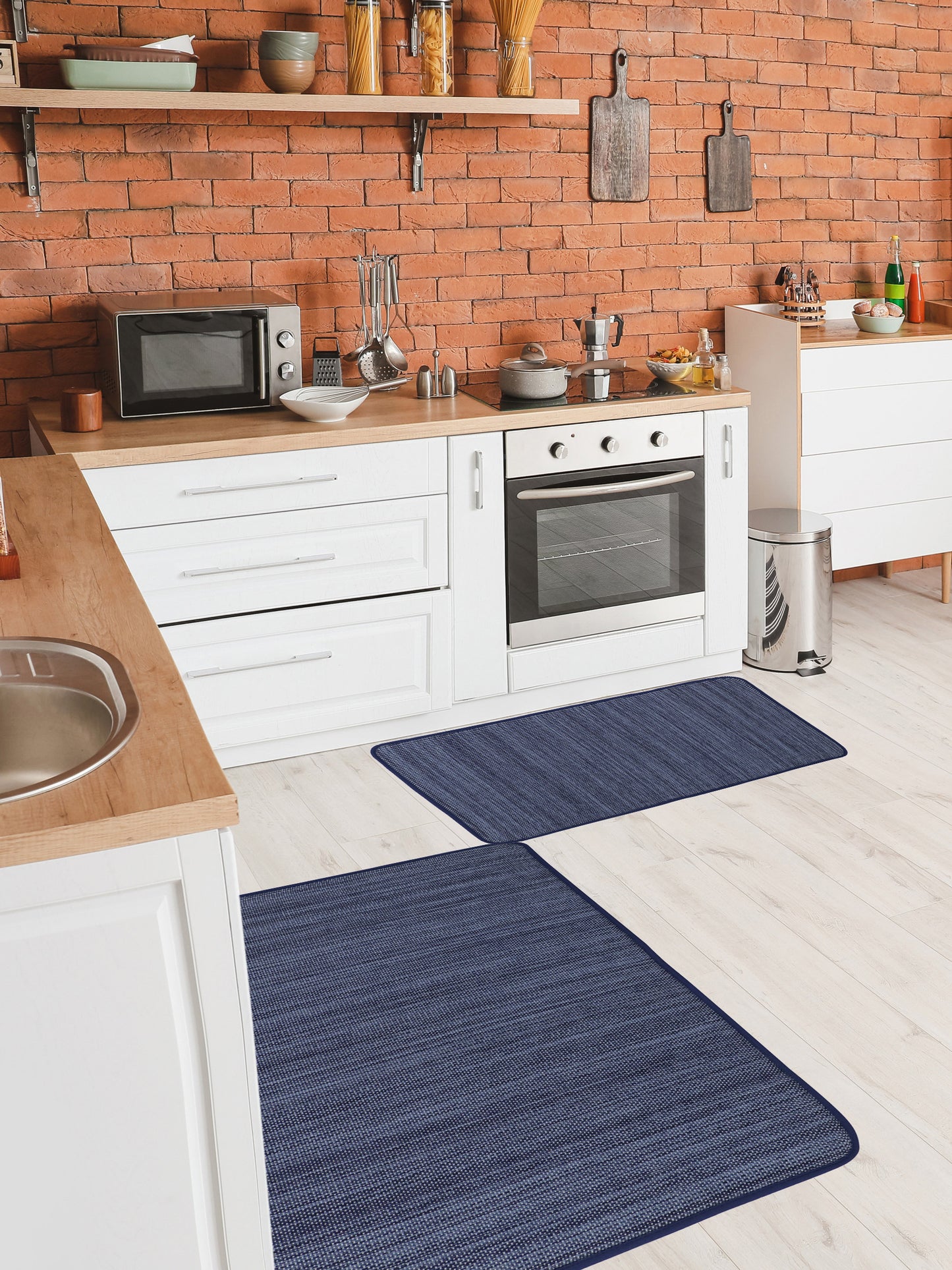 Prestige Anti-fatigue Kitchen Mat Collection, Monochromatic