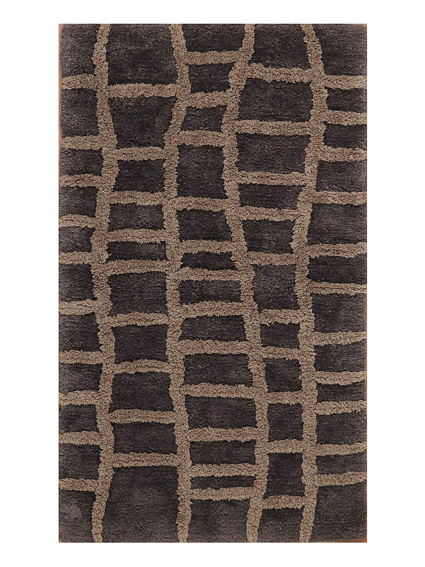 Windsor Tufted Polyester Shag Collection, Cobblestone