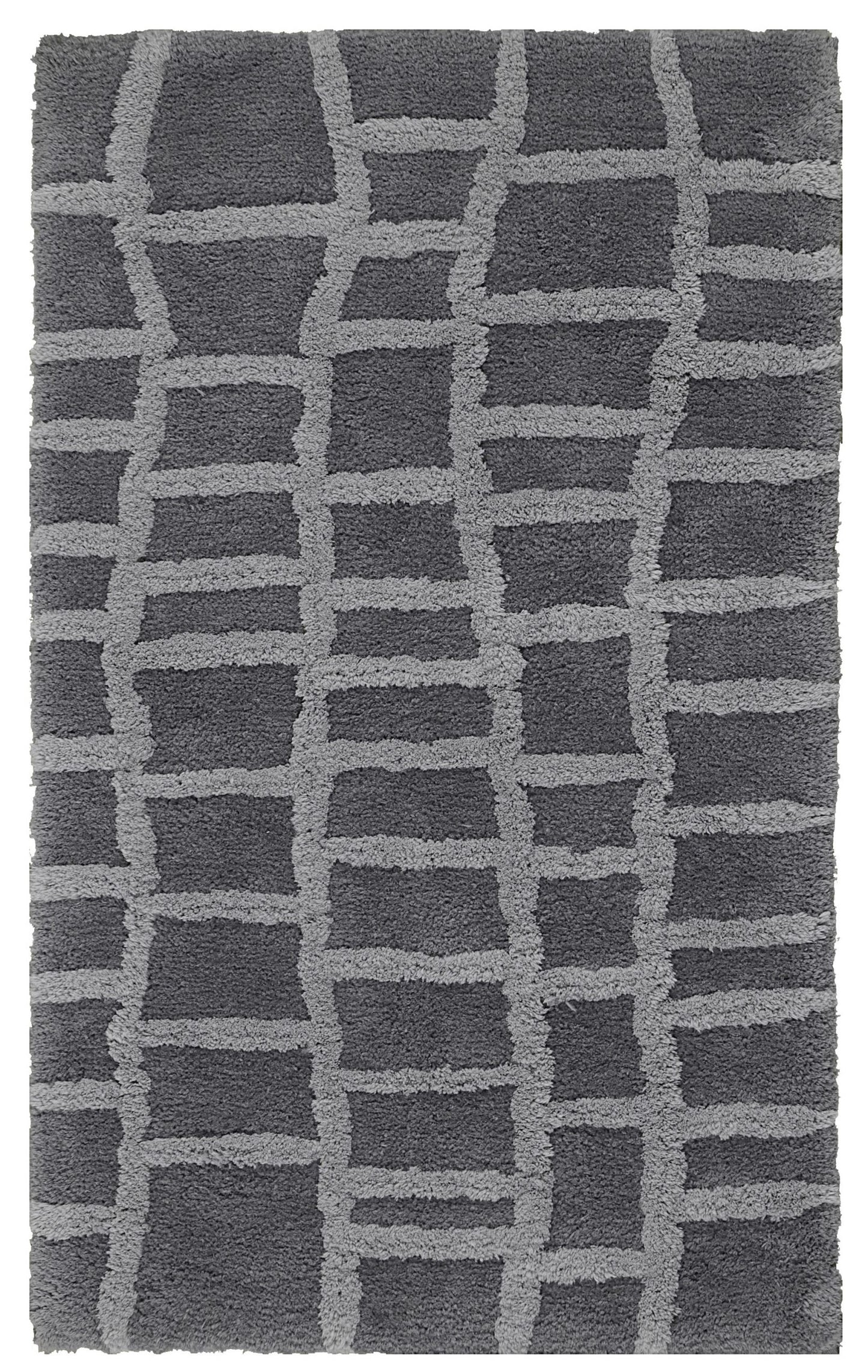 Windsor Tufted Polyester Shag Collection, Cobblestone