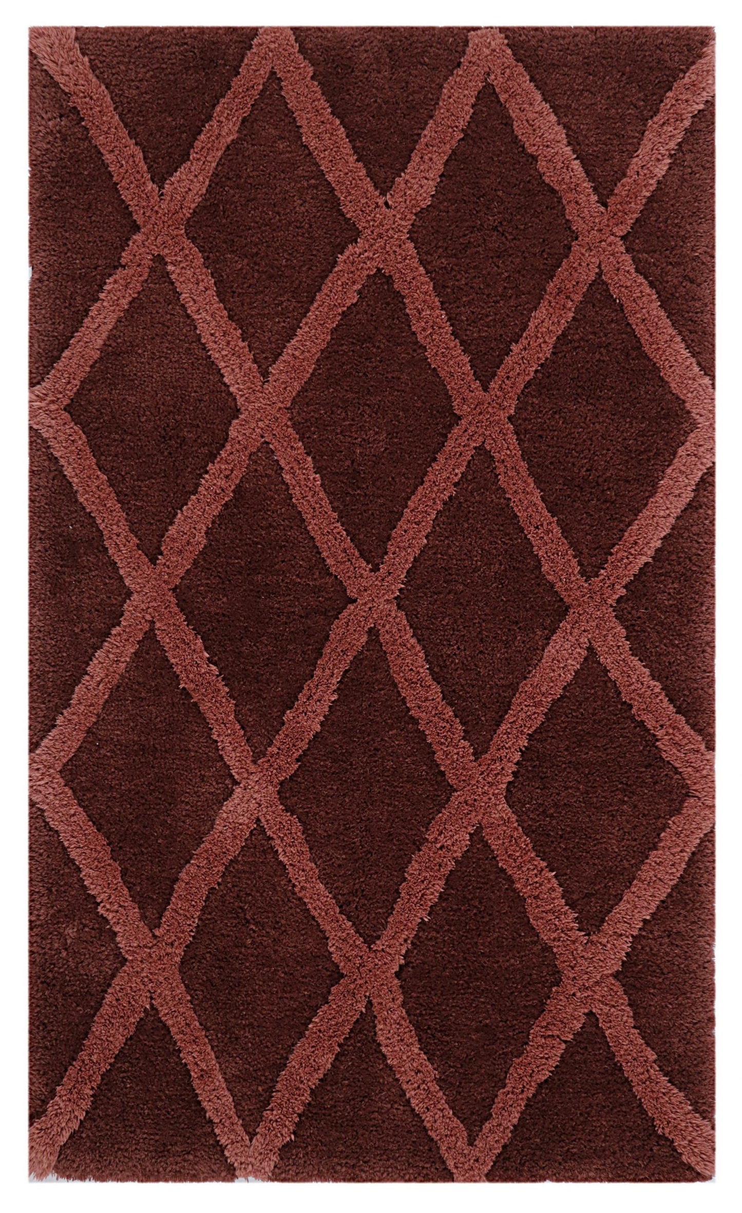 Windsor Tufted Polyester Shag Collection, Noble Diamond