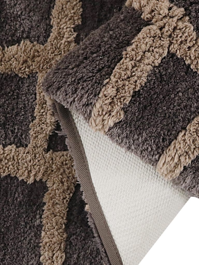 Windsor Tufted Polyester Shag Collection, Cobblestone