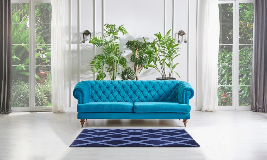 Windsor Tufted Polyester Shag Collection, Noble Diamond